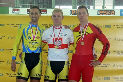 Podium keirinu mężczyzn