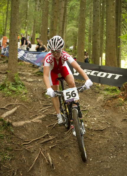 Maja Włoszczowska została wicemistrzynią świata MTB 2011 w Champery!