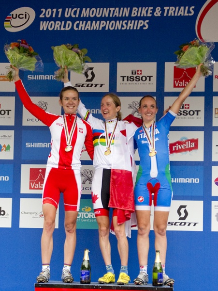 Maja Włoszczowska została wicemistrzynią świata MTB 2011 w Champery!