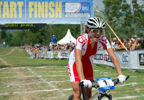 ME MTB - Dohnany 2011 - wyścig elity kobiet, w którym Maja Włoszczowska