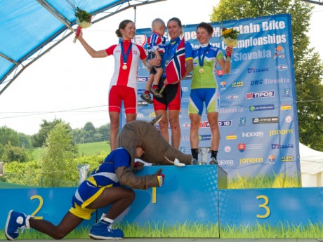 ME MTB - Dohnany 2011 - wyścig elity kobiet, w którym Maja Włoszczowska