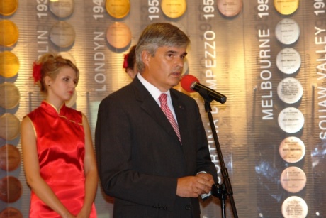 Ślubowanie kolarzy torowych przed wyjazdem na Igrzyska XXIX Olimpiady
